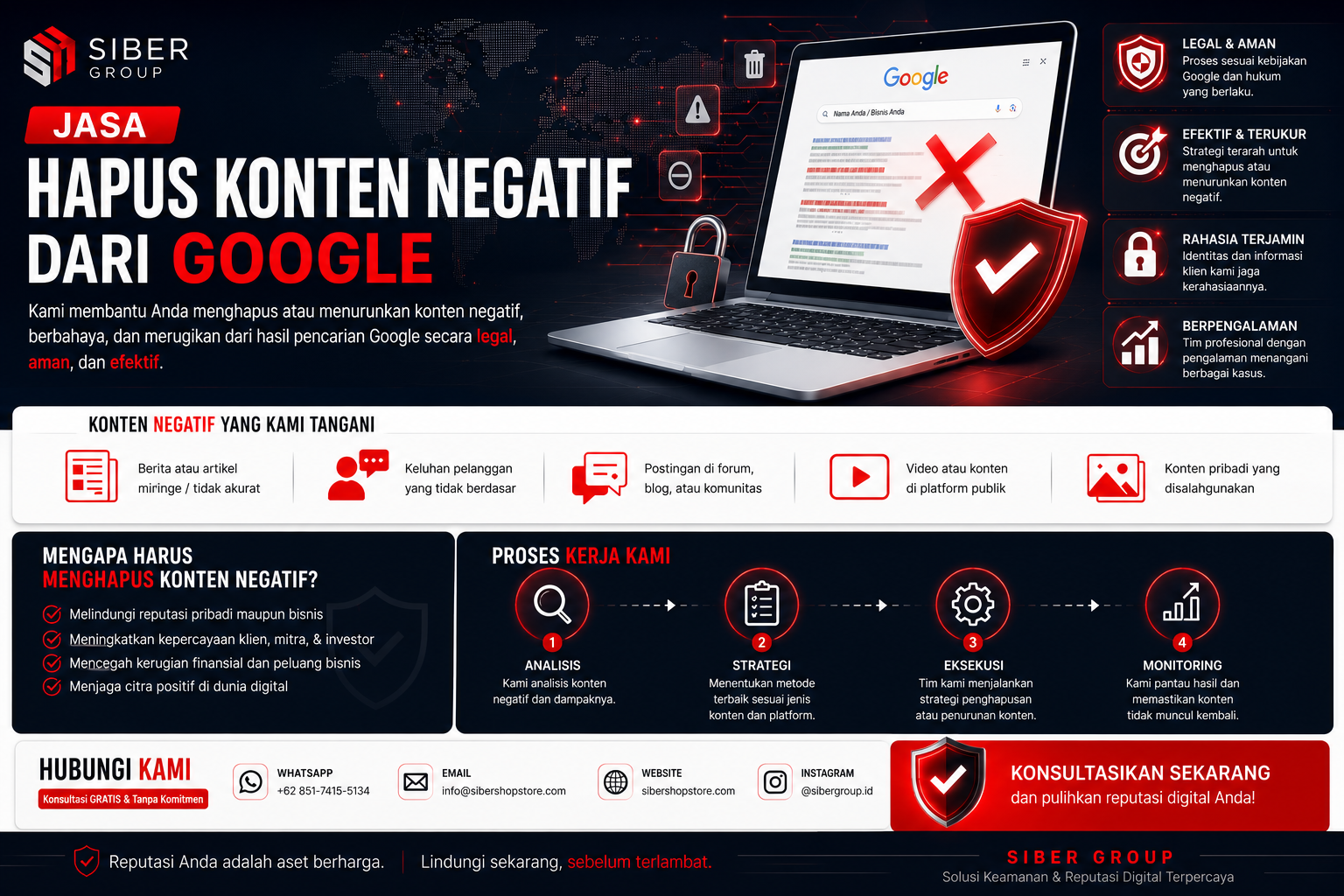 Jasa Hapus Konten Negatif dari Google