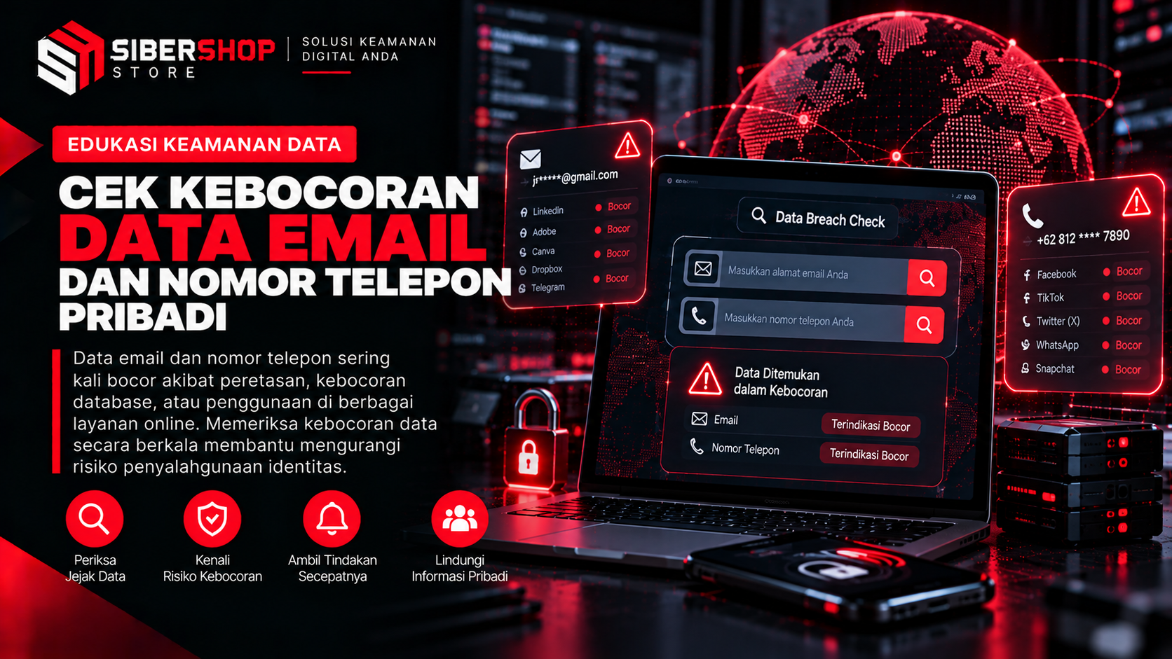 Check for Data Breaches Involving Your Email and Personal Phone Number