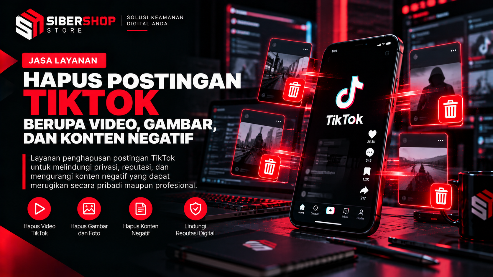 Service for Removing TikTok Posts, Including Videos, Images, and Negative Content