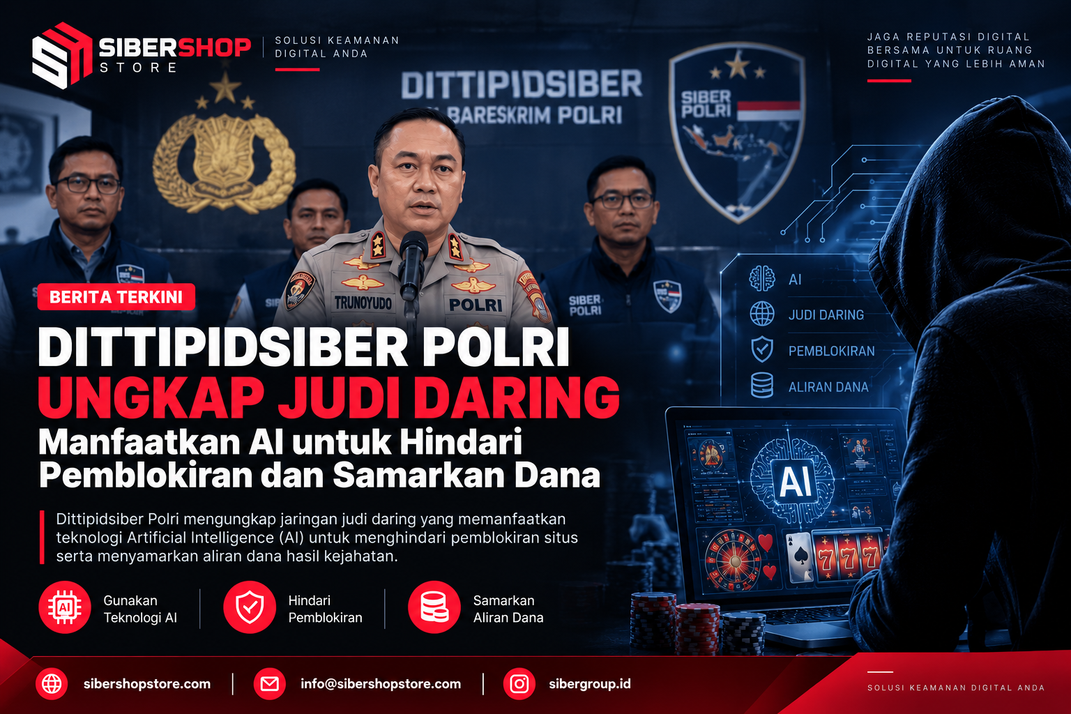Polri Ungkap Judi Daring Manfaatkan AI 2026