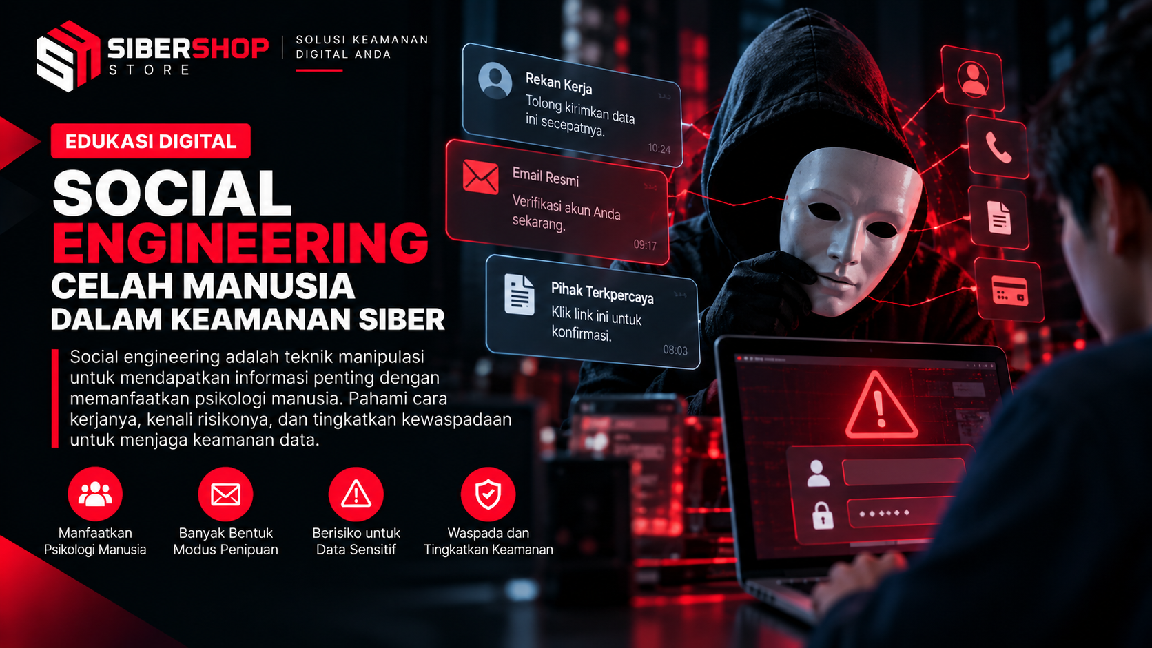 Social Engineering Celah Manusia dalam Keamanan Siber