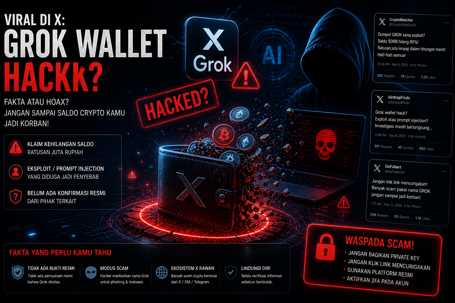 Viral Grok Wallet Di Hack? Fakta di Balik Isu Crypto