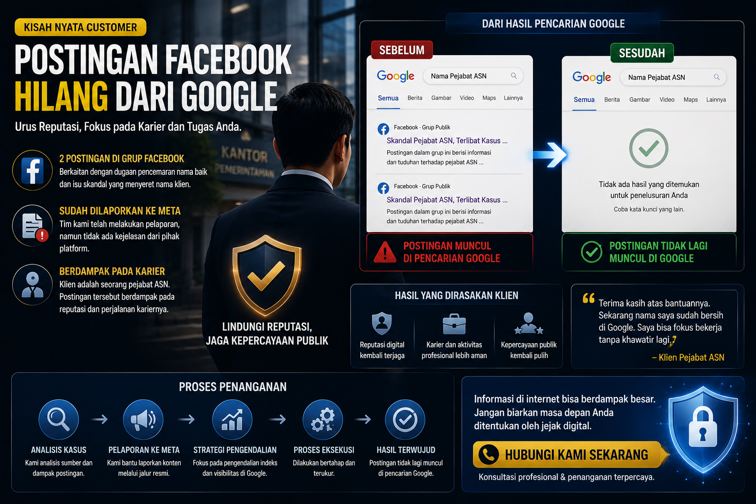 Postingan Facebook Hilang dari Google
