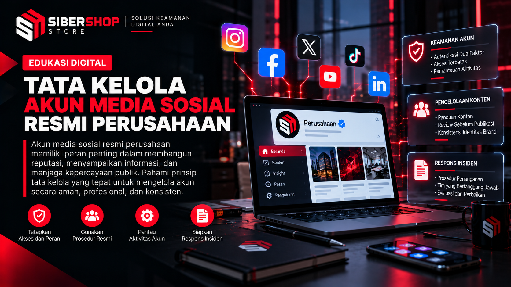 Tata Kelola Akun Media Sosial Resmi Perusahaan