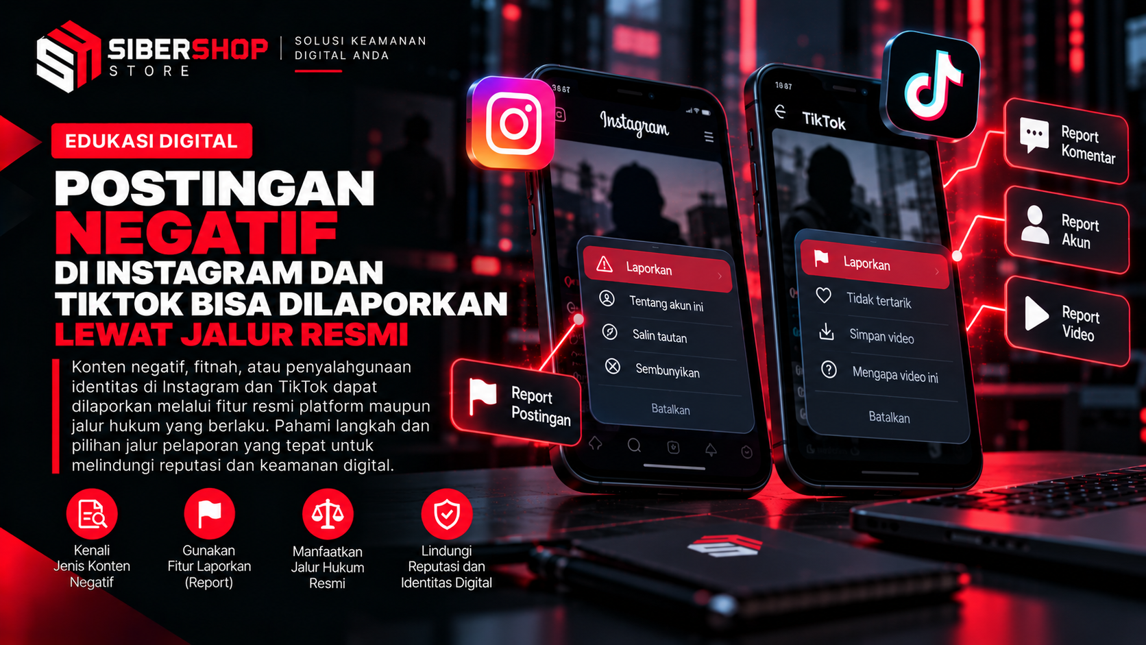 Negative Posts on Instagram and TikTok Can Be Reported Through Official Channels