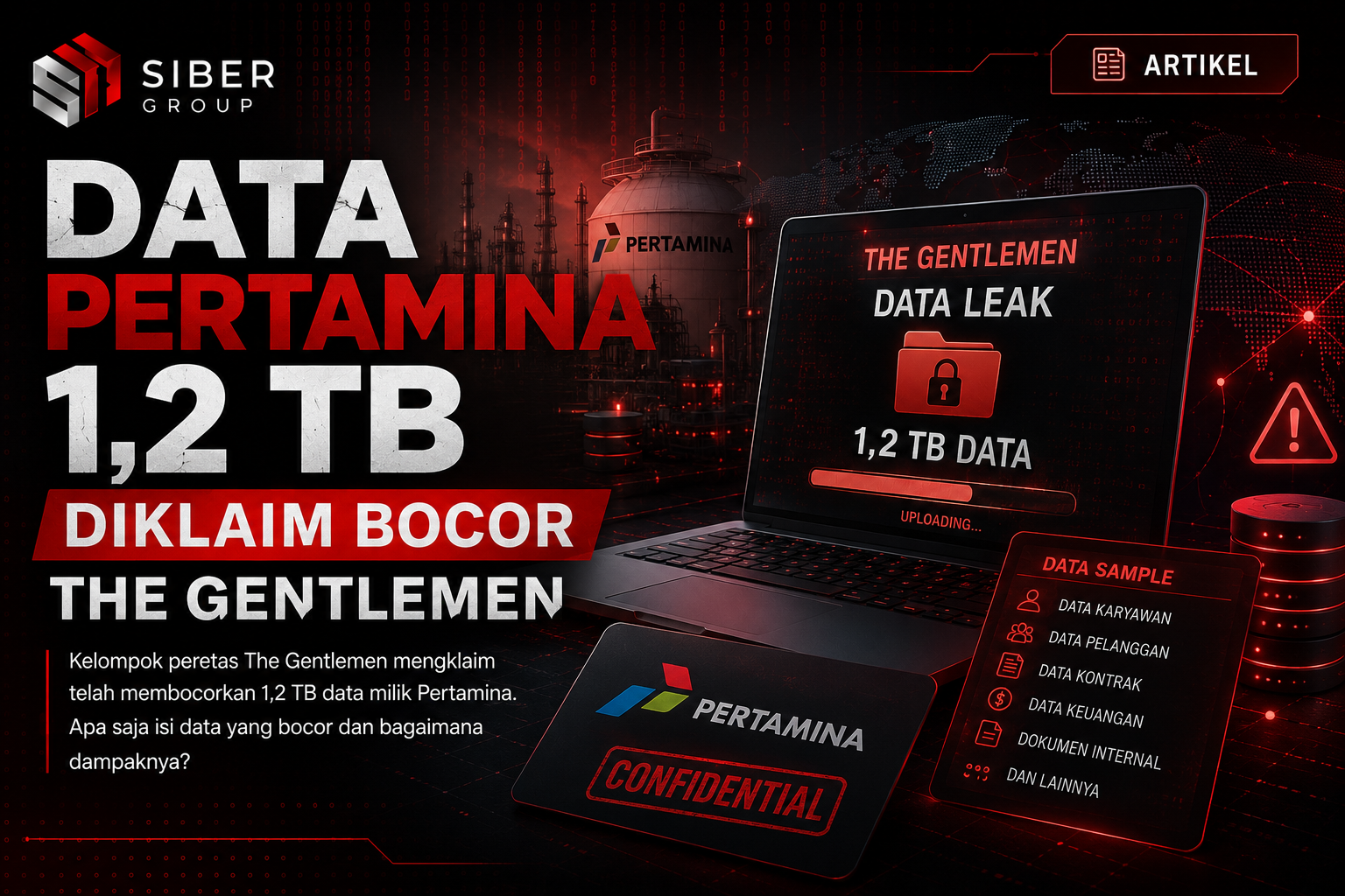 Data Pertamina 1,2 TB Diklaim Bocor The Gentlemen