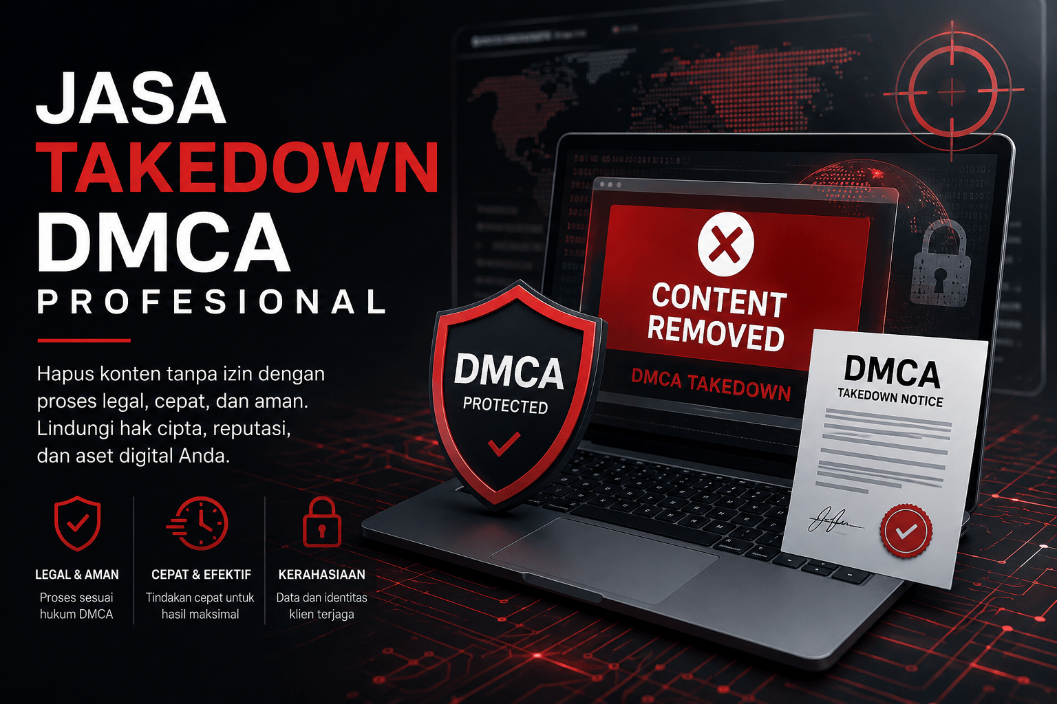 Jasa Takedown DMCA Profesional