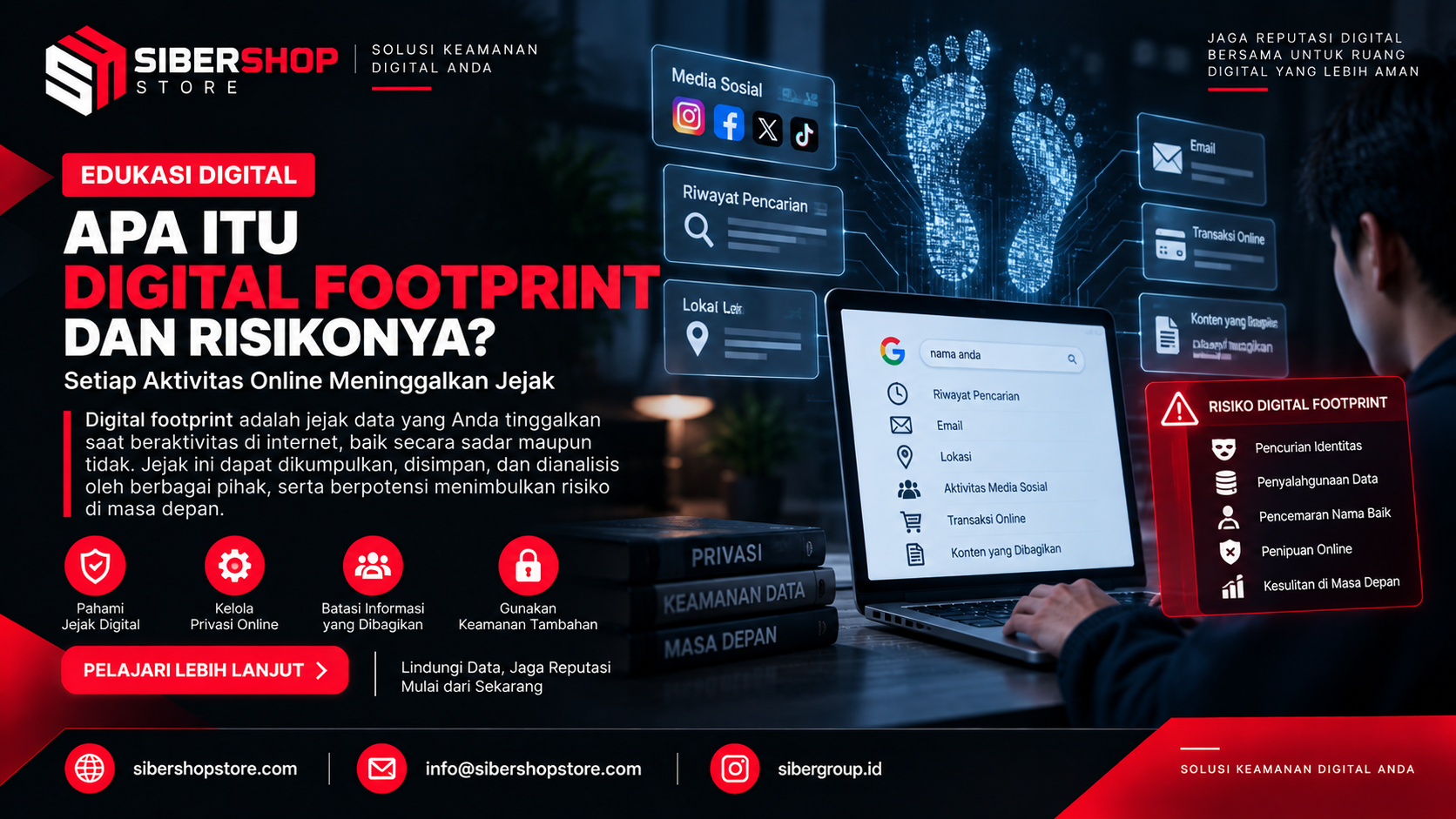 Apa Itu Digital Footprint dan Risikonya